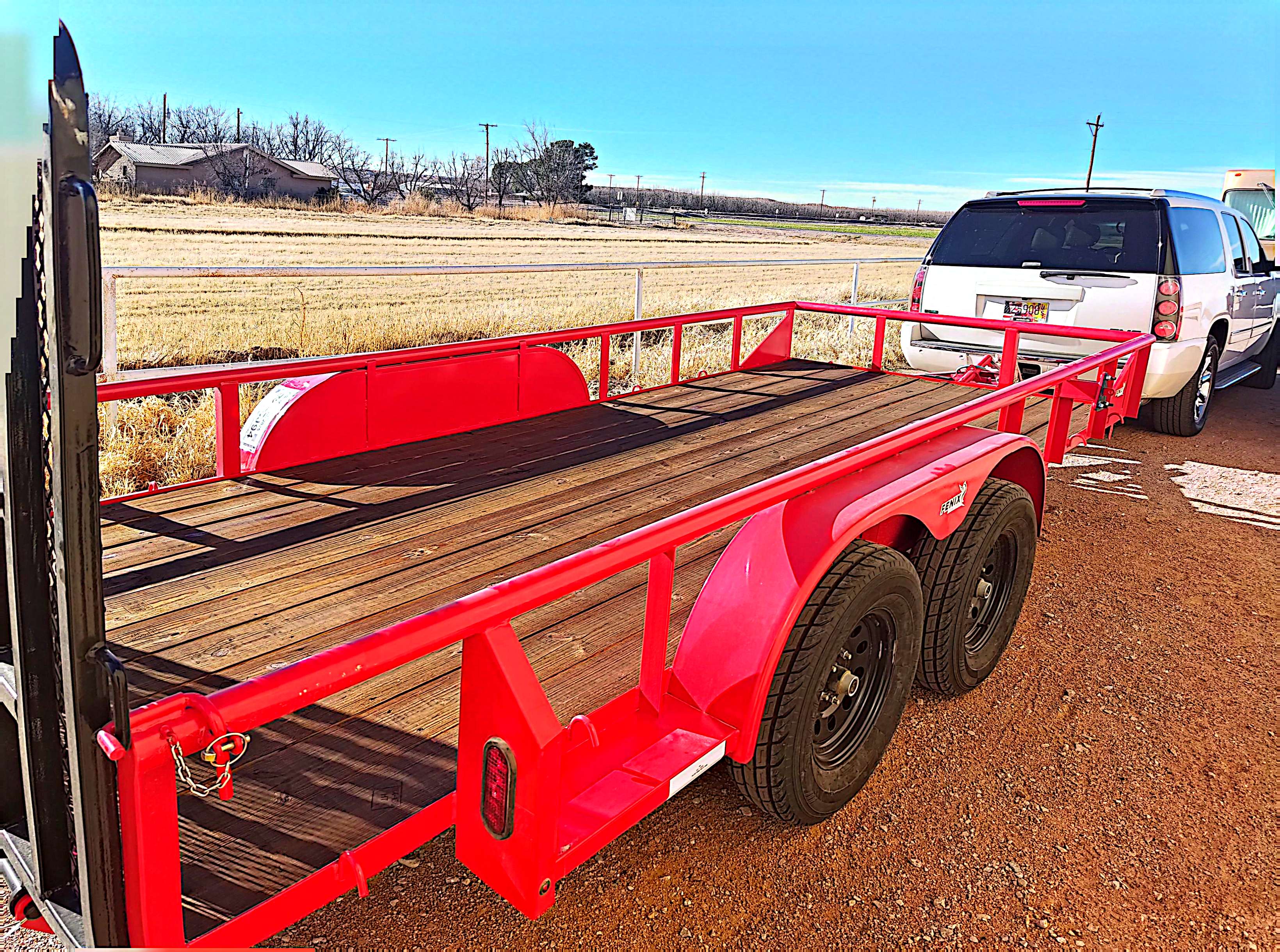 Utility trailer rental in Anthony NM - FENIX 7x16 utility trailer